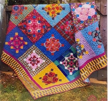 Lynne Wilson Designs Anna's Garden Quilt Pattern Finished Size: 73"x73"