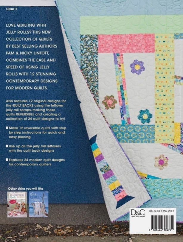 Pam & Nicky Lintott New Ways With Jelly Rolls Quilts Pattern Book (12 Projects Per Book)