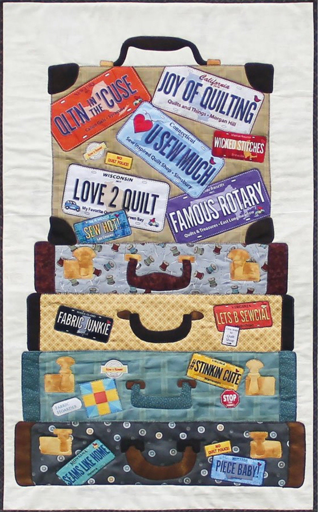 Patch Abilities Inc On The Go Wall Hanging Pattern Finished Size: 22"x36"