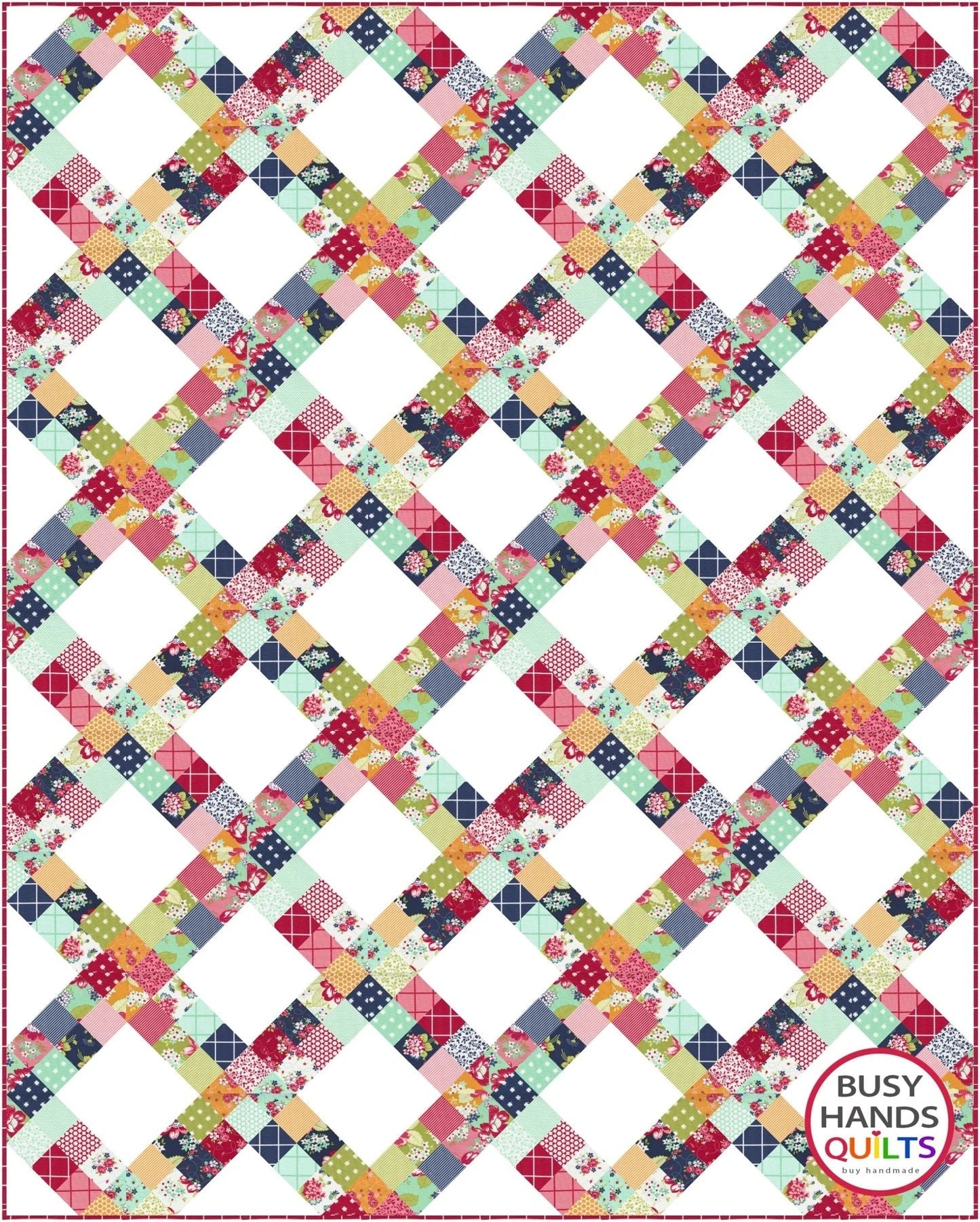 Busy Hands Quilts Hand Picked Quilt Pattern (5 Size Variations Per Pattern)