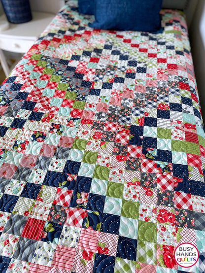 Busy Hands Quilts Scrappy Goodness Quilt Pattern (5 Size Variations Per Pattern)