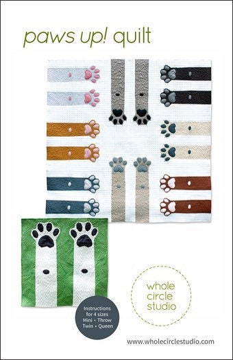 Whole Circle Studio Paws Up! Quilt Pattern (4 Size Variations Per Pattern)