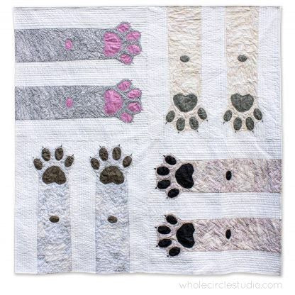 Whole Circle Studio Paws Up! Quilt Pattern (4 Size Variations Per Pattern)