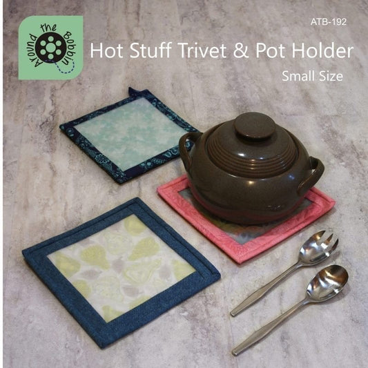 Around The Bobbin Hot Stuff Small Trivet - Pot Holder Pattern (Includes One Silicone Insert)