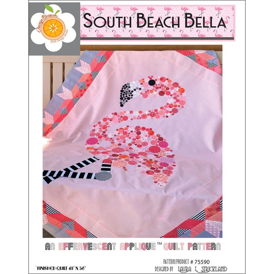 Orange Blossom Quilt Design Studio South Beach Bella Quilt Pattern Finished Size: 48"x56"