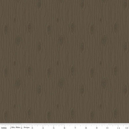 LAST BOLT!! Riley Blake Love You S'more Fabric Collection Bark on Brown Premium 100% Cotton Quilt Shop Quality Fabrics