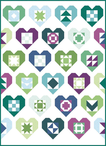 A Bright Corner Wholehearted Quilt Pattern (4 Size Variations Per Pattern)