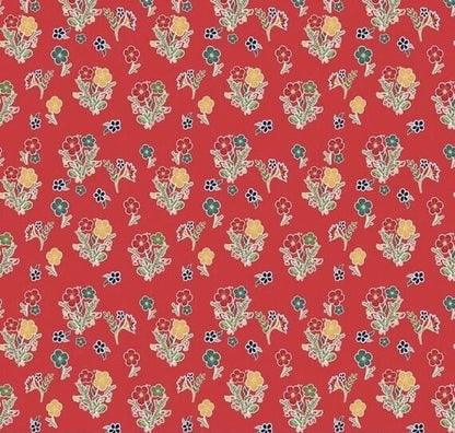 Riley Blake Love You S'more Fabric Collection Floral on Red Premium 100% Cotton Quilt Shop Quality Fabrics