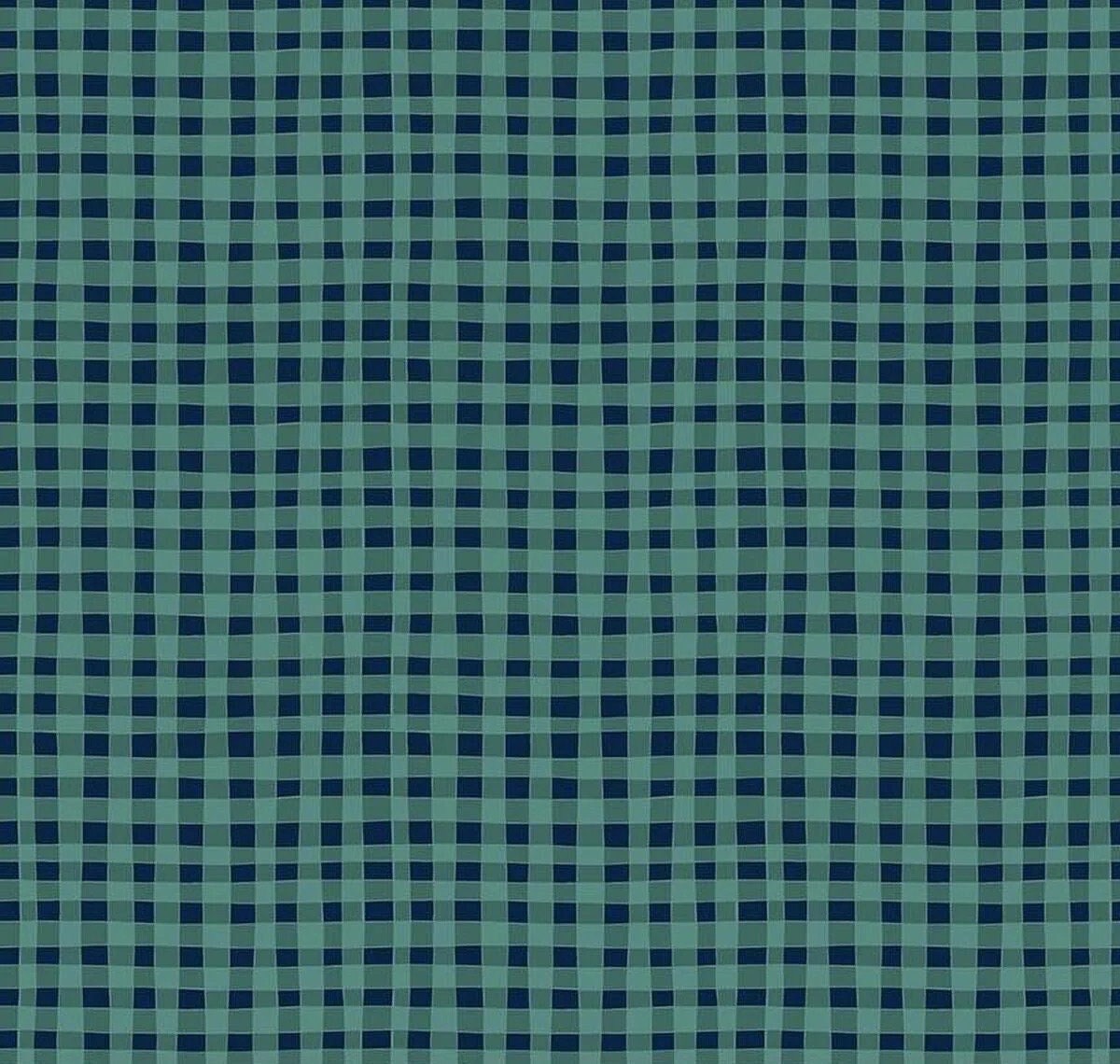 Riley Blake Love You S'more Fabric Collection Gingham on Teal Premium 100% Cotton Quilt Shop Quality Fabrics