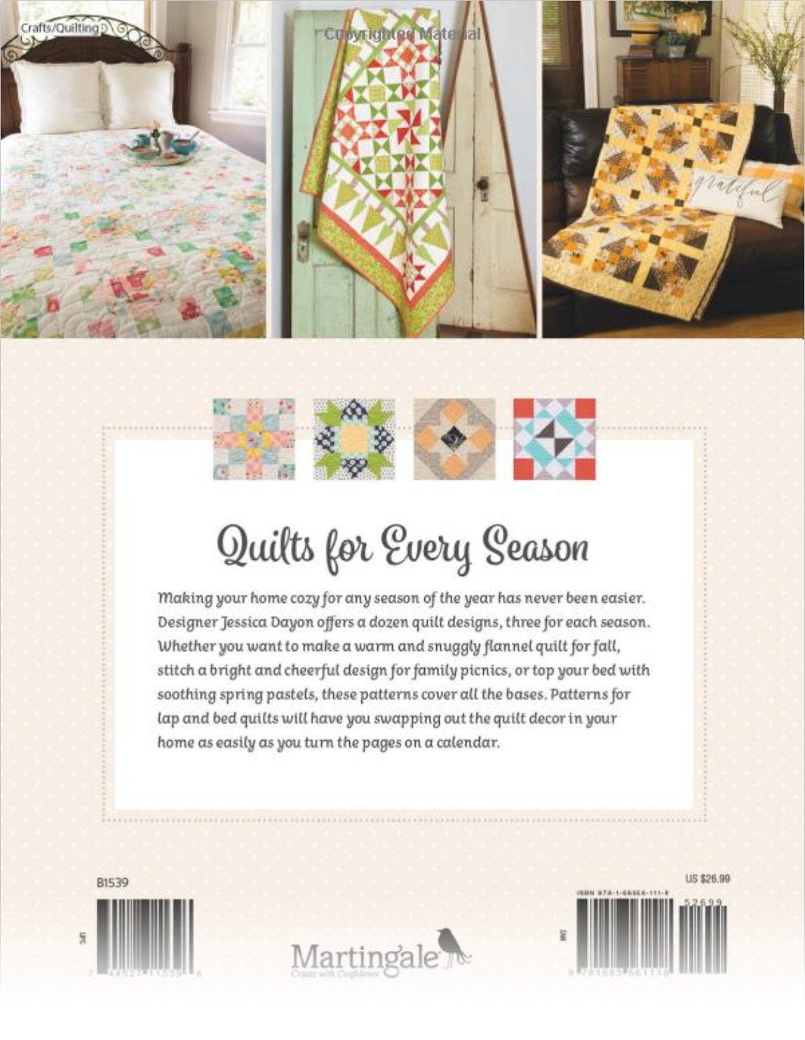 Jessica Dayon Season to Taste Quilt Pattern Book (12 Projects Per Book)