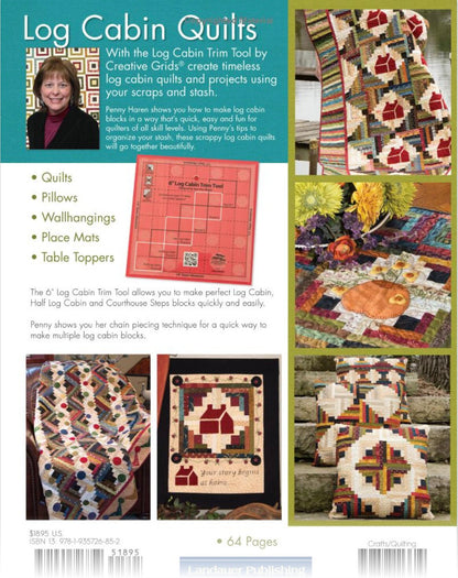 Scrap Your Stash Log Cabin Quilts Pattern Book (10 Patterns Per Book)