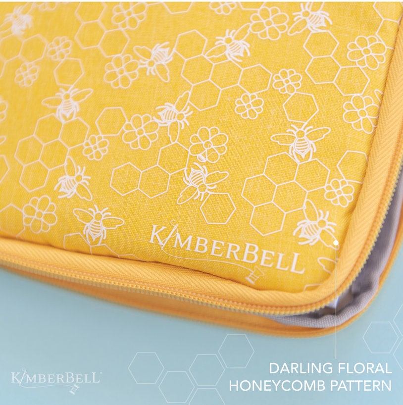 Kimberbell Yellow Honeycomb USB Storage Case (Holds Up to 32 Kimberbell USBs)