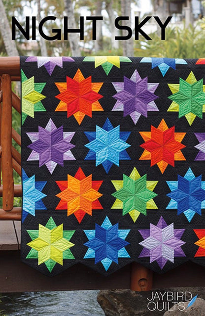 Jaybird Quilt Night Sky Quilt Pattern (4 Size Variations Per Pattern)