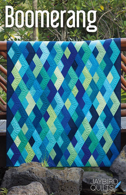 Jaybird Quilt Boomerang Quilt Pattern (5 Size Variations Per Pattern)