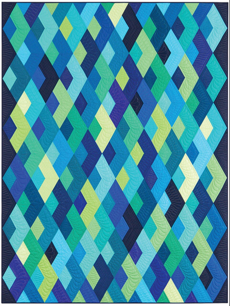 Jaybird Quilt Boomerang Quilt Pattern (5 Size Variations Per Pattern)