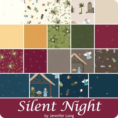 LAST BOLT! Riley Blake Silent Night Fabric Collection Choir of Angels on Berry