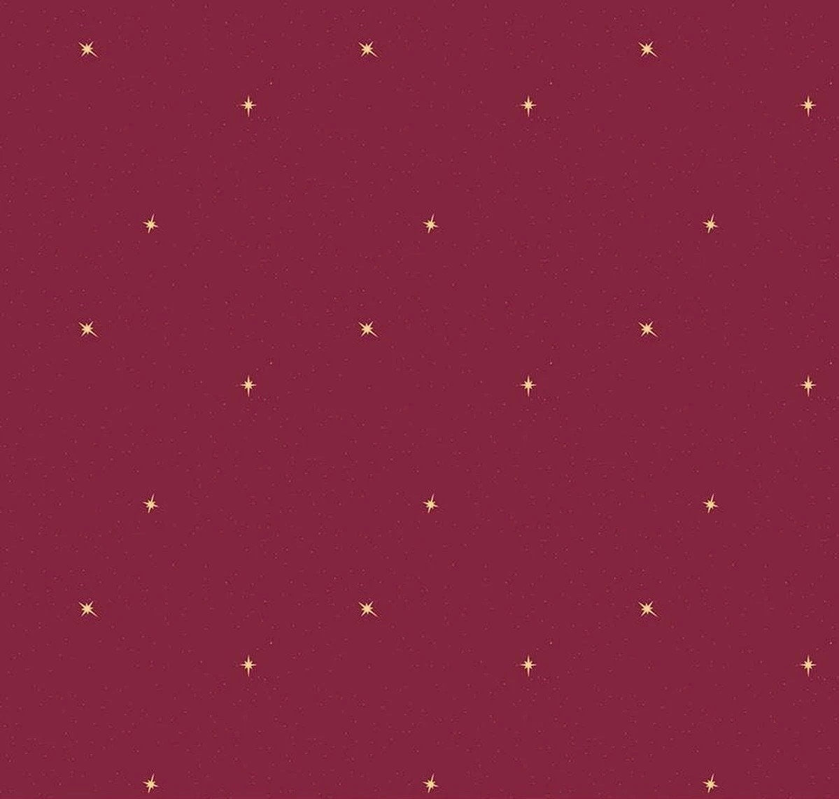 LAST BOLT! Riley Blake Silent Night Fabric Collection Follow The Star on Berry Sparkle Premium 100% Cotton Quilt Shop Quality Fabrics