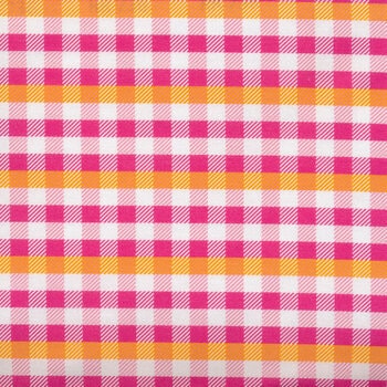 Poppie Cotton Kitty Loves Candy Fabric Collection Halloween Plaid on Pink Premium 100% Quilt Shop Quality Cotton Fabrics