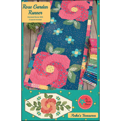 LAST RESTOCK! Riley Blake Market Street Rose Garden Runner Kit Featuring Riley Blake Market Street Fabric Collection Finished Size: 28"x52"