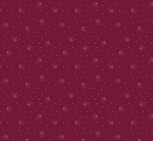 LAST BOLT! Riley Blake Silent Night Fabric Collection Choir of Angels on Berry