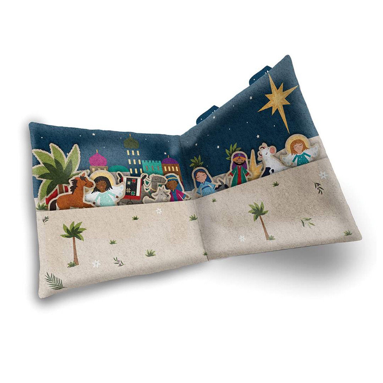 Riley Blake Silent Night Fabric Collection Felt Nativity Doll & Bag Panel Premium 100% Cotton Felt Fabrics