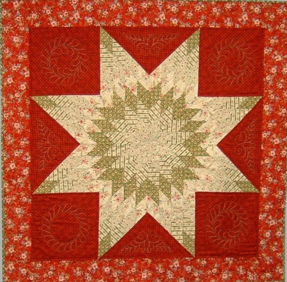 Quiltsmart 38" Lone Star Quilt Printed Interfacing & Instructions Pack