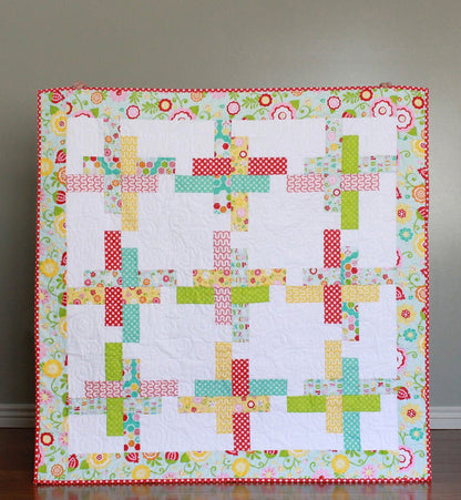 A Bright Corner Hello Washi Quilt Pattern (4 Size Variations Per Pattern)