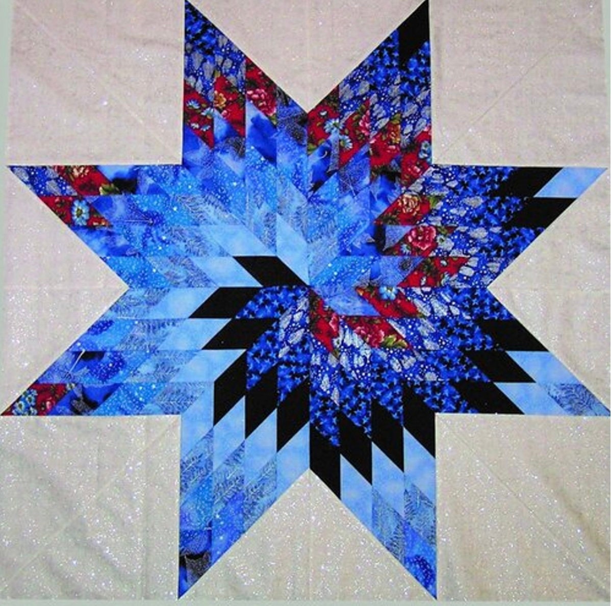 Quiltsmart 38" Lone Star Quilt Printed Interfacing & Instructions Pack