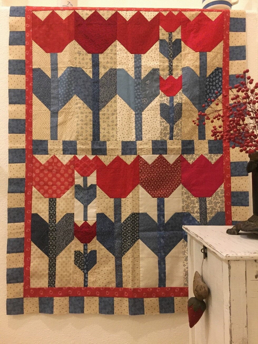 Laugh Yourself Into Stitches Tulip Crush Quilt Pattern Finished Size: 54”x72”