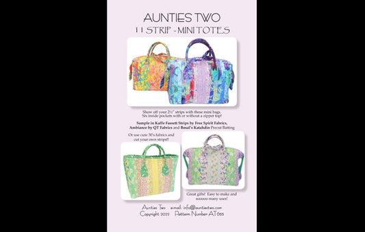 Aunties Two 11 Strip-Mini Totes Pattern