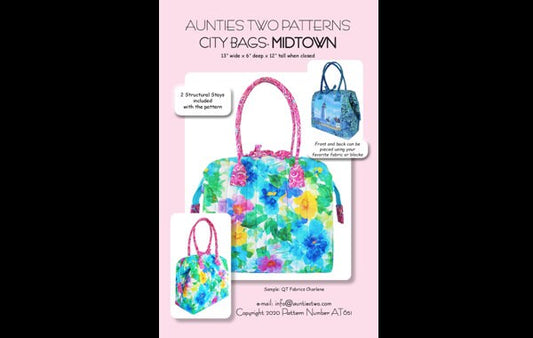 Aunties Two City Bags: Midtown Pattern