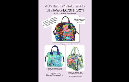 Aunties Two City Bags: Downtown Pattern