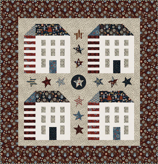 LAST ONE! Riley Blake Folk Art Quilt Kit Featuring Riley Blake Bright Stars Fabric Collection