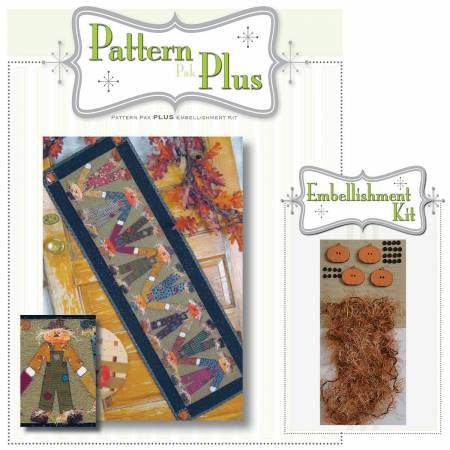 Happy Hollow Designs Patter Pak Plus Topsy Turvy Scarecrow Table Runner Pattern