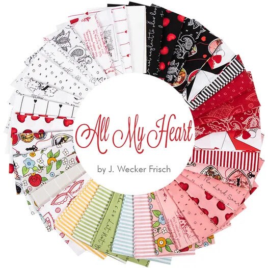 Riley Blake All My Heart Fabric Collection All Your Heart on Pink Premium 100% Cotton Quilt Shop Quality Fabrics