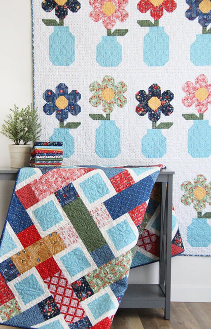 Cluck Cluck Sew Primrose Quilt Pattern (2 Size Variations Per Pattern)