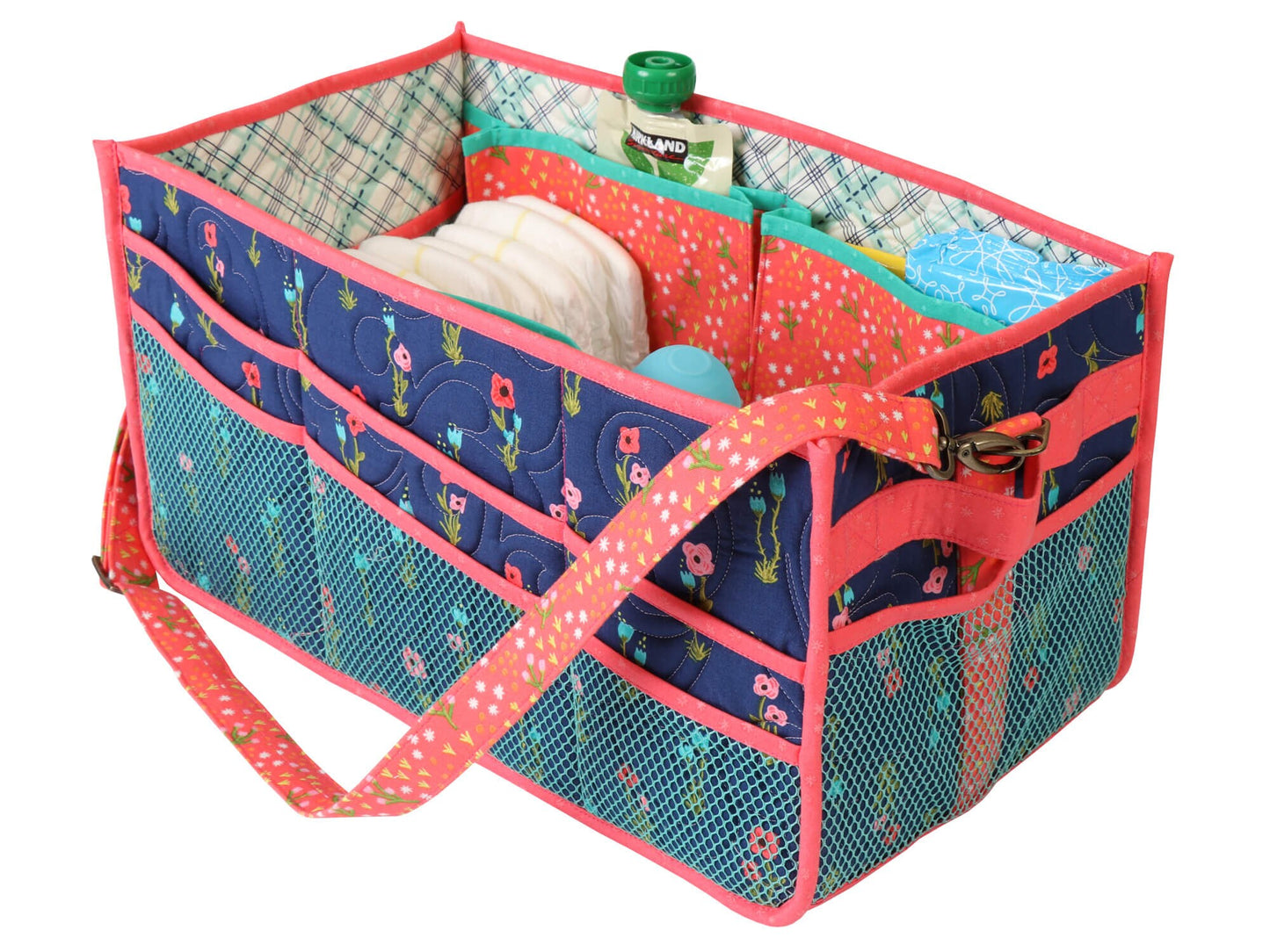 ByAnnie Case Road Trip Organizer Pattern Finished Size: 15.5"x8"x8" (14 Colors of 18"x54" Mesh Packs Sold Separately)