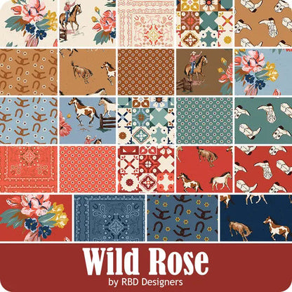 Riley Blake Wild Rose Fabric Collection Bandanas on Cream Premium 100% Cotton Quilt Shop Quality Fabrics