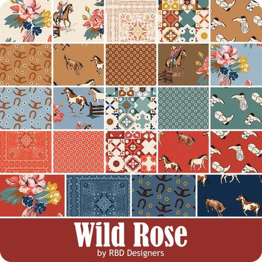 Riley Blake Wild Rose Fabric Collection Wild Rose Tiles on Teal Premium 100% Cotton Quilt Shop Quality Fabrics