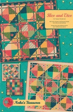 LAST RESTOCK!! Riley Blake Slice & Dice Quilt Kit Featuring Heather Peterson Market Place Fabric Collection Finished Size: 65"x65"