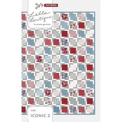 Lella Boutique Iconic 2 Quilt Pattern Finished Size: 66.5" x 72.5"