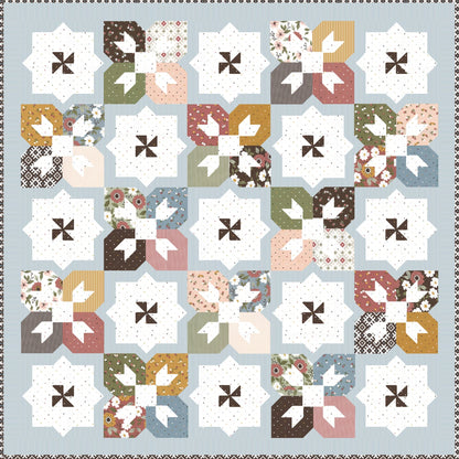 Lella Boutique Sun Shower Quilt Pattern Finished Size: 66.5"x66.5"