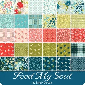 Riley Blake To Each Their Home Quilt Kit Featuring Sandy Gervais Feed My Soul Fabric Collection Finished Size: 64"x74"