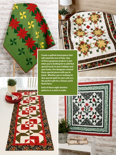 Annie's Quilting Christmas Quilting Pattern Book (8 timeless projects per book)