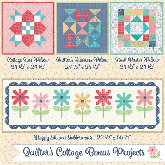 It's Sew Emma Quilters Cottage Quilt Book Finished Size: 74.5"x89"