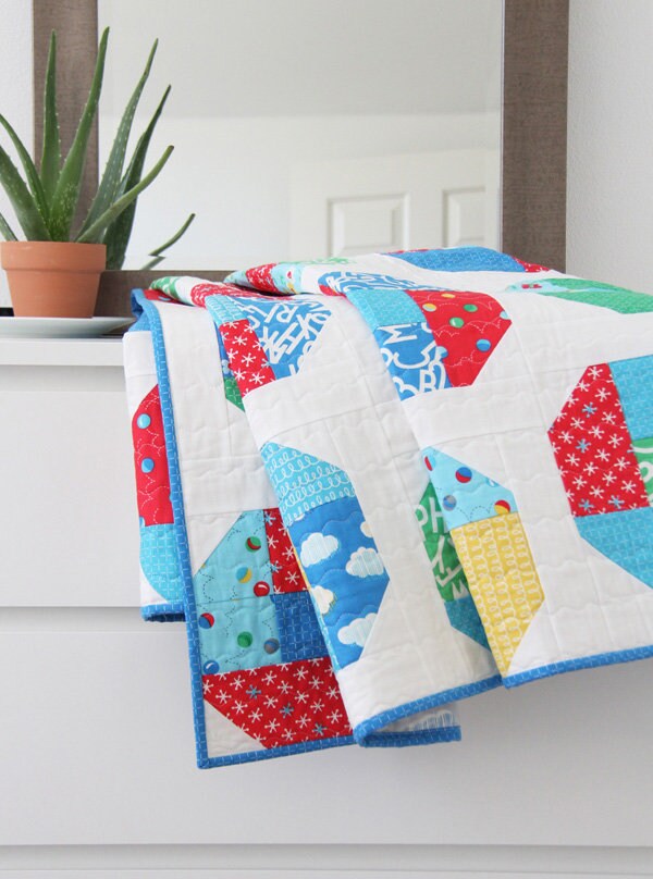 Cluck Cluck Sew Layer Cake Bounce Quilt Pattern (5 Size Variations Per Pattern)