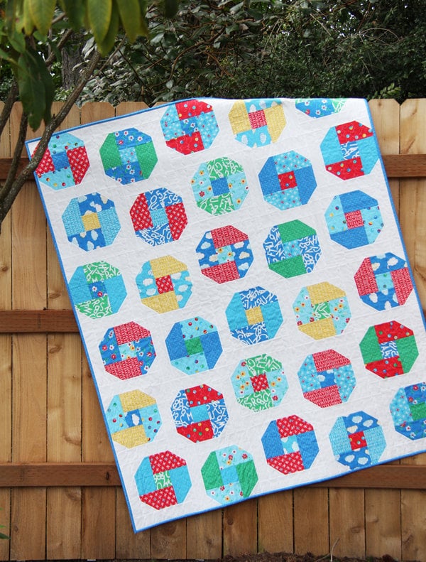 Cluck Cluck Sew Layer Cake Bounce Quilt Pattern (5 Size Variations Per Pattern)