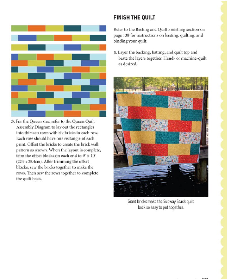 Perfectly Pieced Quilt Backs Pattern Book by Kelly Young (30 patterns per book)