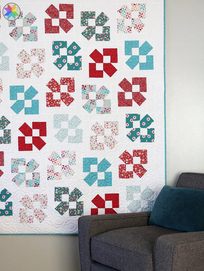 A Bright Corner Lucky Duck Quilt Pattern (5 Size Variations Per Pattern)