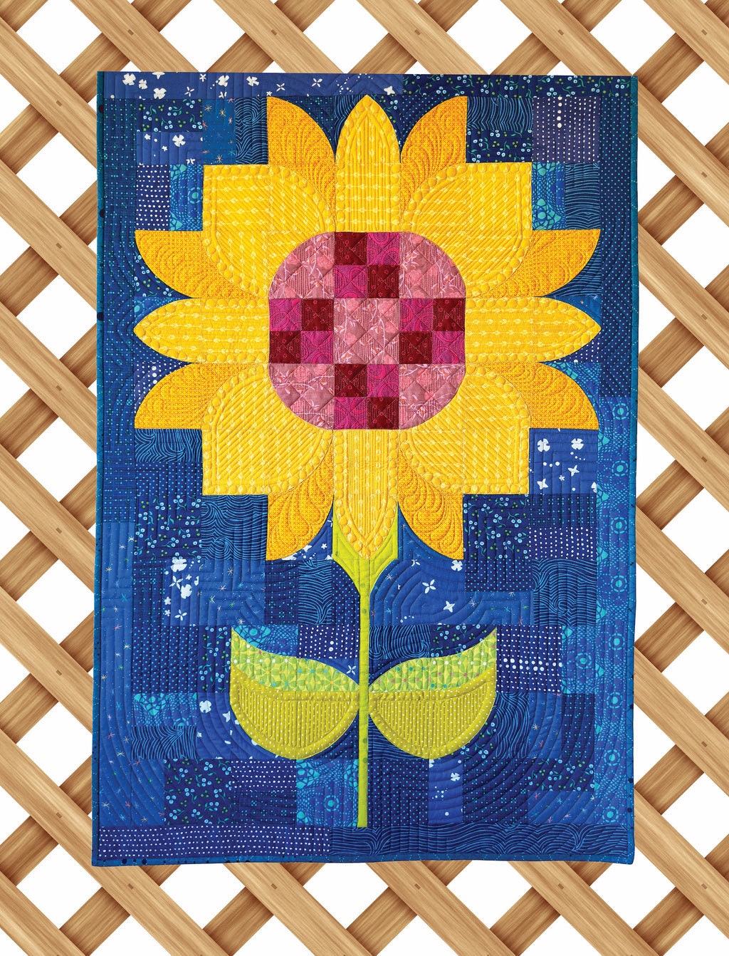 Sew Kind of Wonderful Posh Sunflower Quilt Pattern Finished Size: 28"x42"